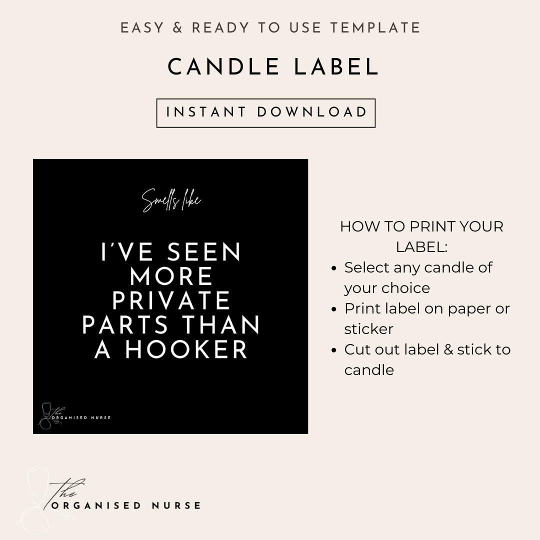 Candle Label 'I've Seen More'