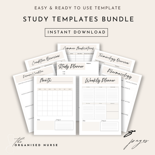 Study Templates Bundle