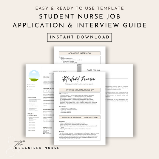 Student Nurse Job Application & Interview Guide