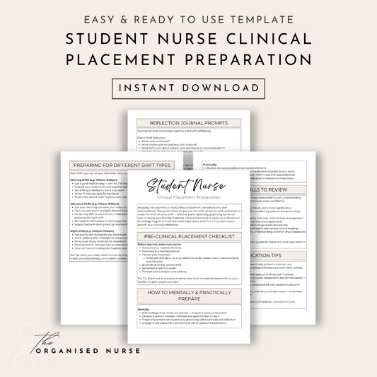 Student Nurse Clinical Placement Preparation