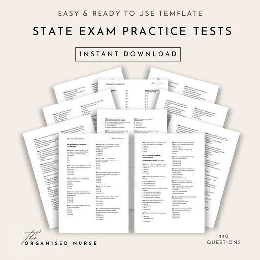 State Exam Practice Test with Answers