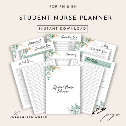 Student Nurse Planner - Digital Download