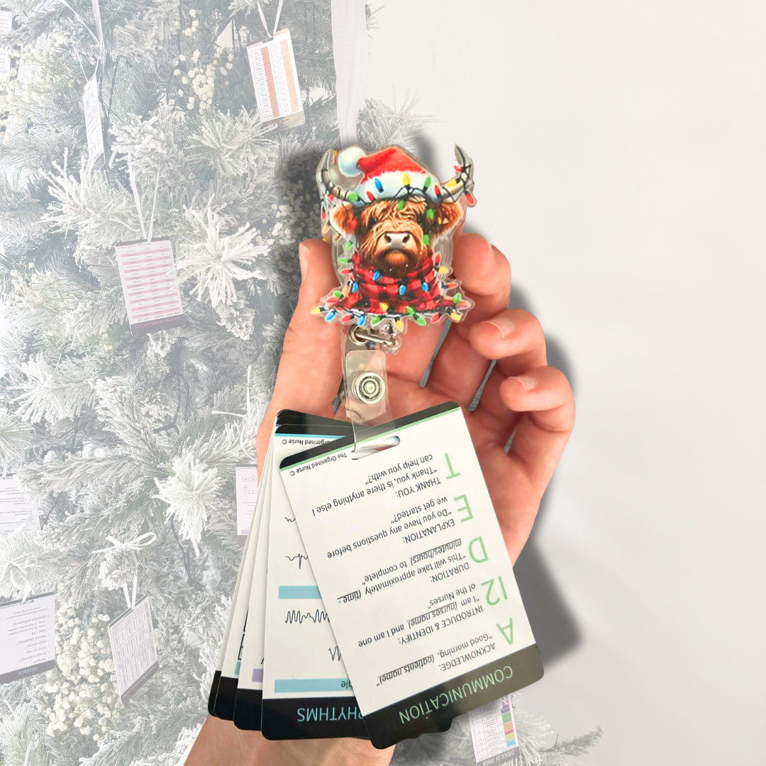 Christmas Cow Badge Reels