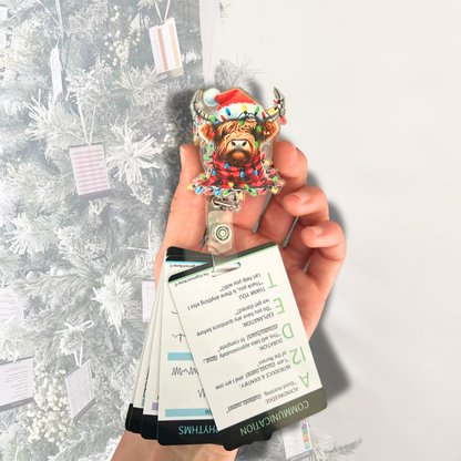 Christmas Cow Badge Reels