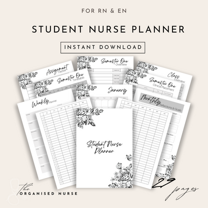 Student Nurse Planner - Digital Download