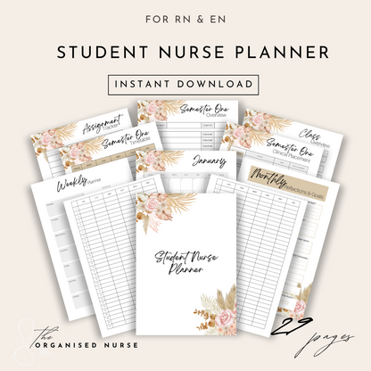 Student Nurse Planner - Digital Download