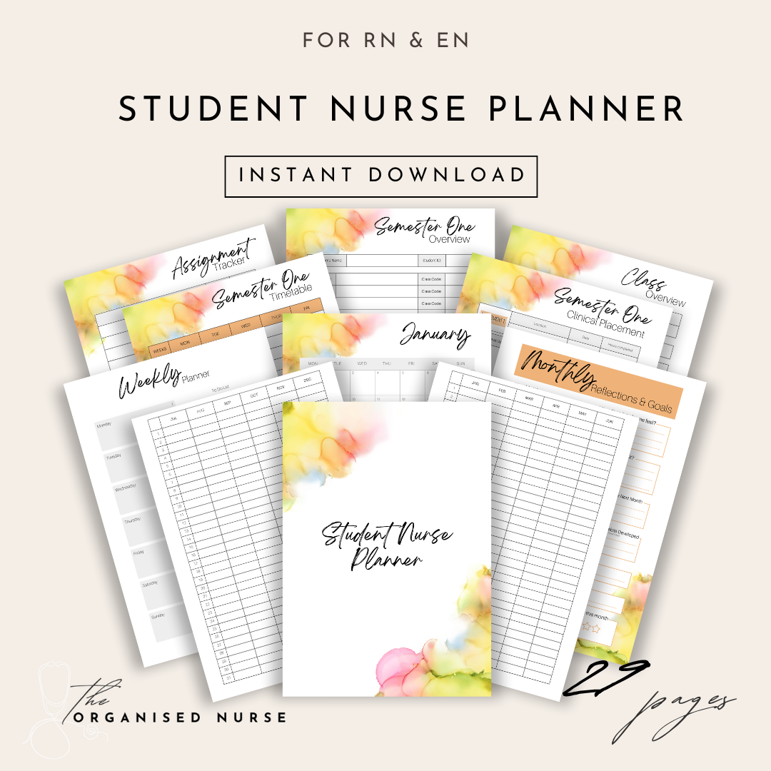 Student Nurse Planner - Digital Download