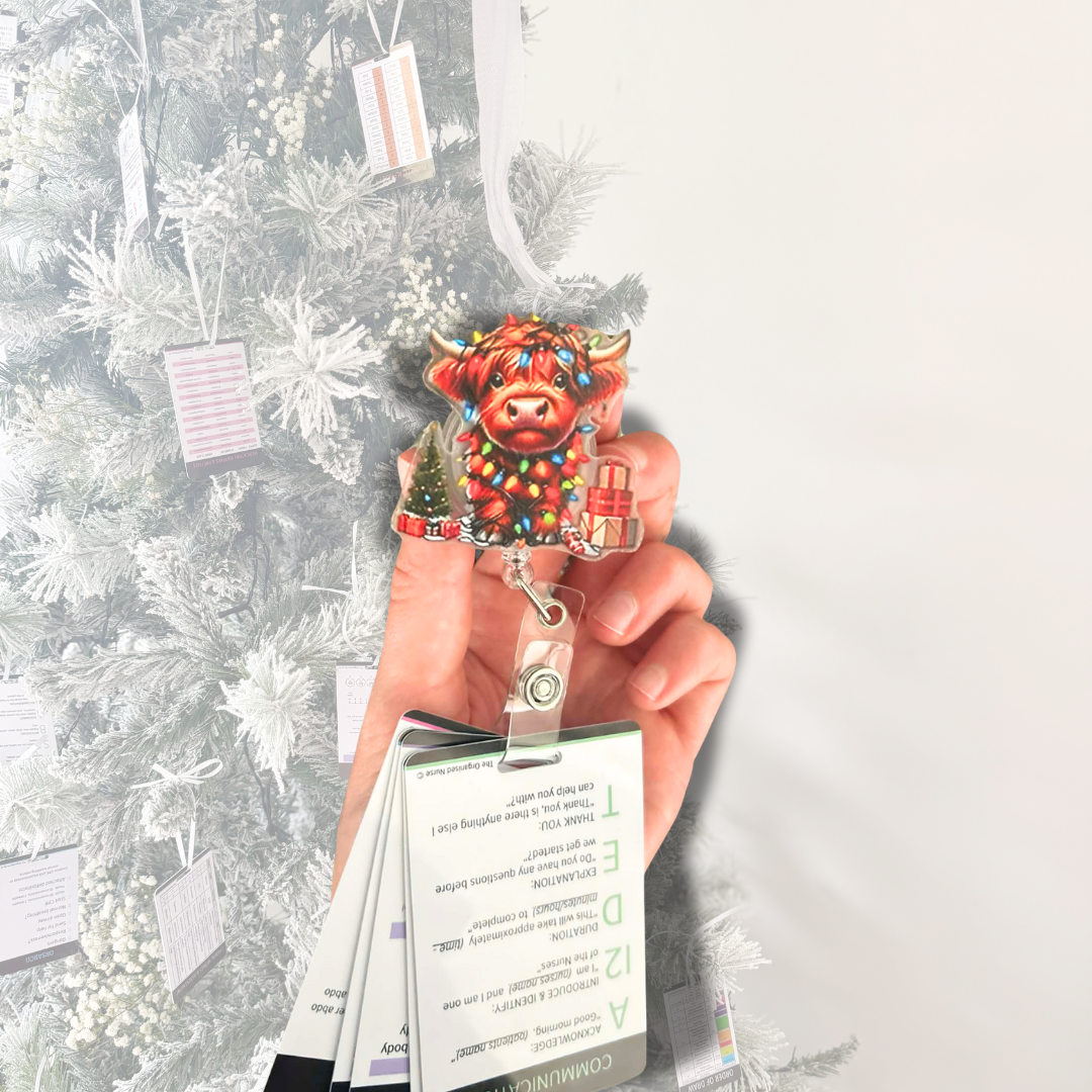 Christmas Cow Badge Reels