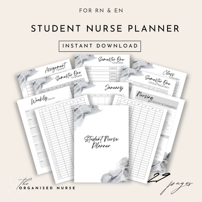 Student Nurse Planner - Digital Download