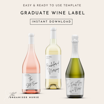 Graduation Wine Label Bundle