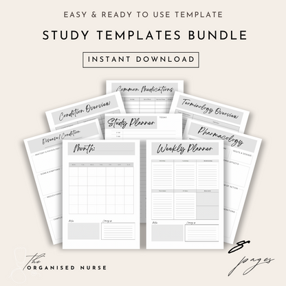 Study Templates Bundle