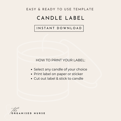 Christmas Candle Label - 10