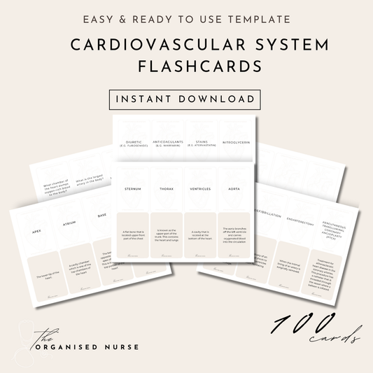 Cardiovascular System Flashcards
