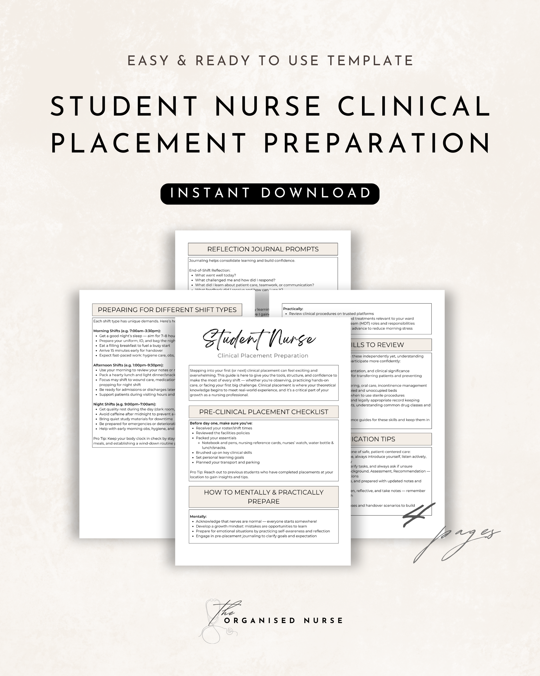 Clinical Placement Preparation Guide for Student Nurses