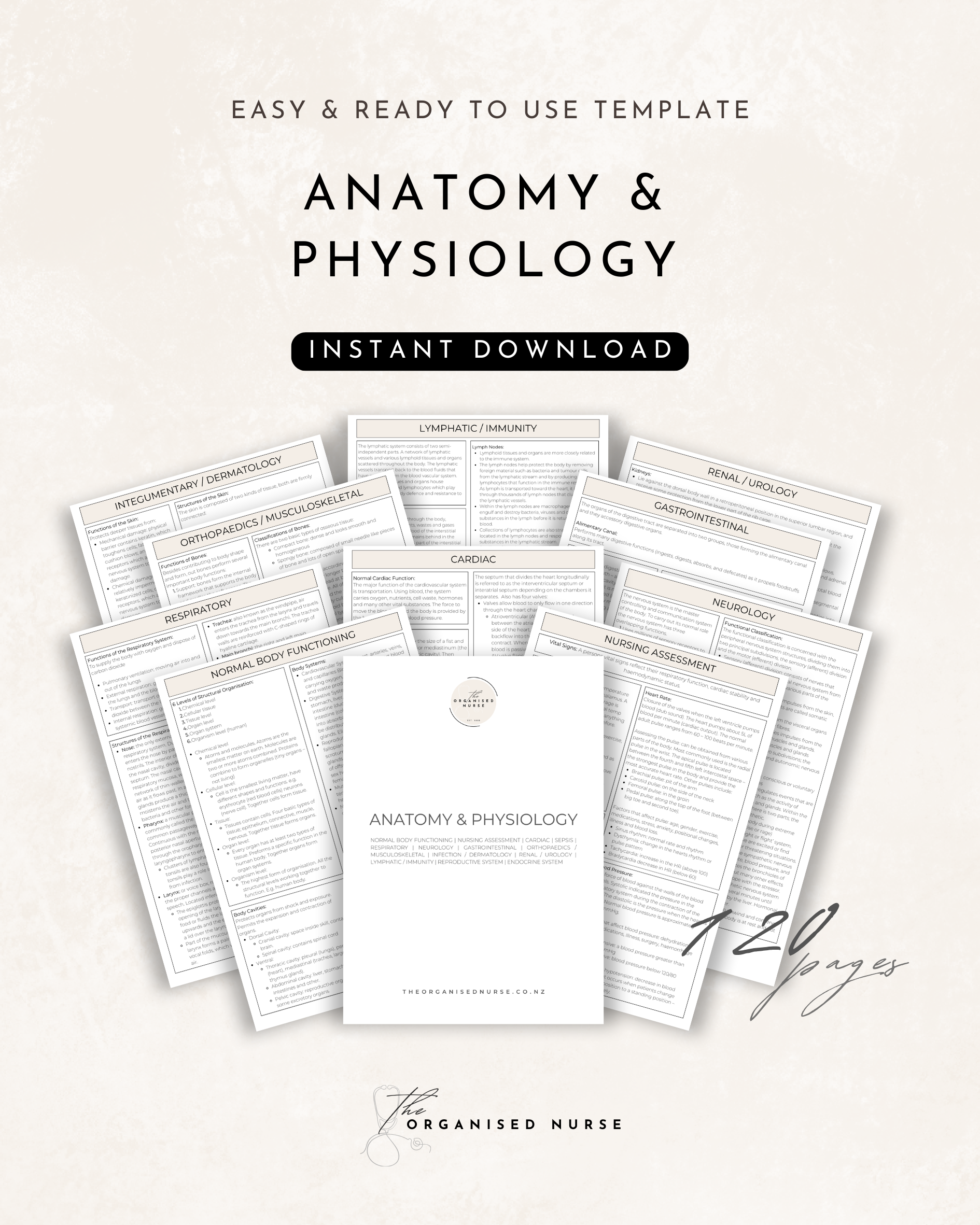 Anatomy & Physiology Study Guide for Nursing Students
