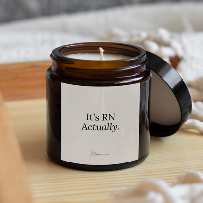 Candle Label 'It's RN Actually'