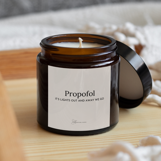 Candle Label 'Propofol'