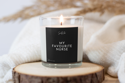 Candle Label 'My Favourite Nurse'